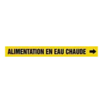Accuform CRPK431SSH French Pipe Marker: Alimentation En Eau Chaude (1)