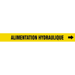 Accuform CRPK447SSA French Pipe Marker: Alimentation Hydraulique (0)