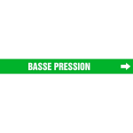 Accuform CRPK482SSA French Pipe Marker: Basse Pression (0)