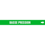 Accuform CRPK482SSB French Pipe Marker: Basse Pression (1)