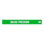 Accuform CRPK482STA French Pipe Marker: Basse Pression (1)