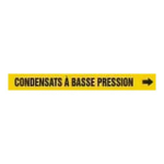 Accuform CRPK485SSD French Pipe Marker: Condensats À Basse Pression (1)
