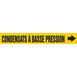 Accuform CRPK485SSH French Pipe Marker: Condensats À Basse Pression (0)