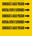 Accuform CRPK485STB French Pipe Marker: Condensats À Basse Pression (0)