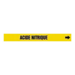 Accuform CRPK529SSB French Pipe Marker: Acide Nitrique (1)