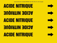 Accuform CRPK529STA French Pipe Marker: Acide Nitrique (0)