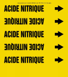 Accuform CRPK529STB French Pipe Marker: Acide Nitrique (0)