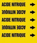 Accuform CRPK529STC French Pipe Marker: Acide Nitrique (0)