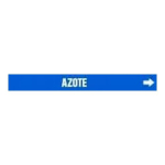 Accuform CRPK533SSH French Pipe Marker: Azote (1)