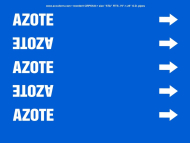 Accuform CRPK533STA French Pipe Marker: Azote (0)
