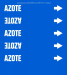 Accuform CRPK533STB French Pipe Marker: Azote (0)