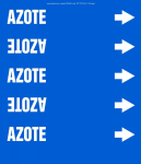 Accuform CRPK533STC French Pipe Marker: Azote (0)