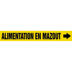 Accuform CRPK544SSH French Pipe Marker: Alimentation En Mazout (0)