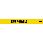 Accuform CRPK576STA French Pipe Marker: Eau Potable (1)