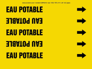 Accuform CRPK576STA French Pipe Marker: Eau Potable (0)