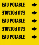 Accuform CRPK576STC French Pipe Marker: Eau Potable (0)
