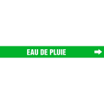 Accuform CRPK595SSA French Pipe Marker: Eau De Pluie (0)