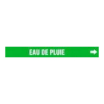Accuform CRPK595SSD French Pipe Marker: Eau De Pluie (1)