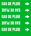 Accuform CRPK595STC French Pipe Marker: Eau De Pluie (0)