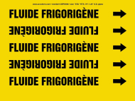 Accuform CRPK598STA French Pipe Marker: Fluide Frigorigène (0)