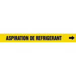 Accuform CRPK605SSA French Pipe Marker: Aspiration De Refrigerant (0)