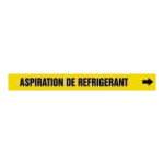 Accuform CRPK605SSD French Pipe Marker: Aspiration De Refrigerant (1)