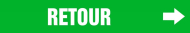 Accuform CRPK613SSA French Pipe Marker: Return (0)