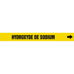 Accuform CRPK645SSA French Pipe Marker: Hydroxyde De Sodium (0)