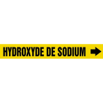 Accuform CRPK645SSH French Pipe Marker: Hydroxyde De Sodium (0)