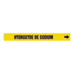 Accuform CRPK645SSH French Pipe Marker: Hydroxyde De Sodium (1)