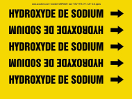 Accuform CRPK645STA French Pipe Marker: Hydroxyde De Sodium (0)