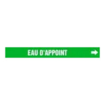 Accuform CRPK688STC French Pipe Marker: Eau D'Appoint (1)