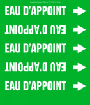Accuform CRPK688STC French Pipe Marker: Eau D'Appoint (0)