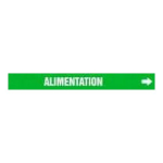 Accuform CRPK691STB French Pipe Marker: Alimentation (1)