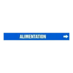 Accuform CRPK693STA French Pipe Marker: Alimentation (1)
