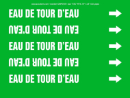 Accuform CRPK705STA French Pipe Marker: Eau De Tour D'Eau (0)