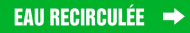 Accuform CRPK771SSD French Pipe Marker: Eau Recirculée (0)