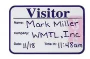 Accuform DNA295 Visitor Log Book/Badges (1)