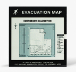 Accuform DTA237 Emergency Evacuation Signs Map Holders: In Case Of Emergency (0)