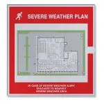 Accuform DTA306 Safety Sign: Severe Weather Map Holder (1)