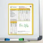 Accuform DTH204RD Color-Coded Magnetic Document Holder (4)
