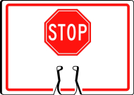 Accuform FBC738 Cone Top Warning Sign: Stop (0)