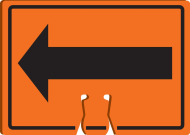 Accuform FBC748 Cone Top Warning Sign: Arrow (0)
