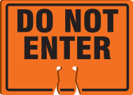 Accuform FBC768 Cone Top Warning Sign: Do Not Enter (0)
