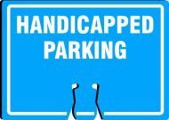Accuform FBC777 Cone Top Warning Sign: Handicapped Parking (0)