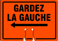 Accuform FBC784 Cone Top Warning Signs - French (0)