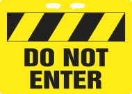 Accuform FBR111 Rope Sign: Do Not Enter (0)
