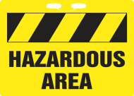 Accuform FBR117 Rope Signs: Hazardous Area (0)