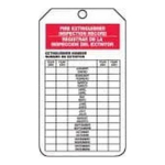 Accuform FBTRS217PTM OSHA Fire Extinguisher Tags: Fire Extinguisher Inspection Record (1)