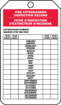 Accuform FBTRS217PTM OSHA Fire Extinguisher Tags: Fire Extinguisher Inspection Record (0)